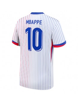 Frankrike Kylian Mbappe #10 Replika Borta Kläder EM 2024 Kortärmad